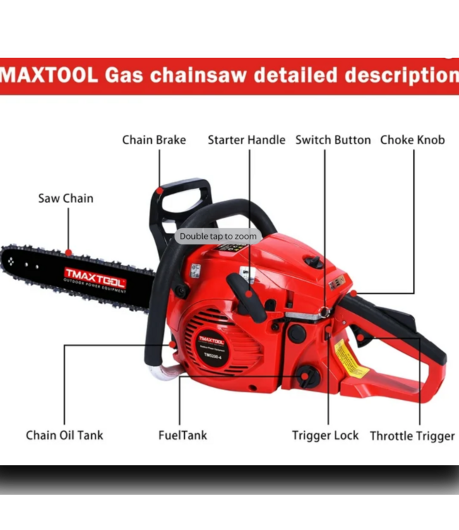 53841 Gas Powered Chainsaw 20"