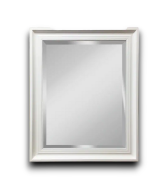 53833 White Beveled Wall Mirror 26" X 32"