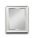 53833 White Beveled Wall Mirror 26" X 32"