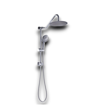 53844 Polished Chrome Shower Head With Handheld Combo
