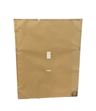 53846 Smokey White Framed Wall Mirror 28" x 36"