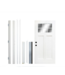 53856 36" W x 80" H Wht Exterior Door Glass Brickmould