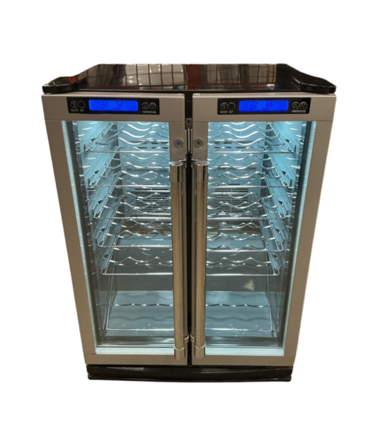 53859 Stainless Steel French Wine Cooler Mini Fridge 24"