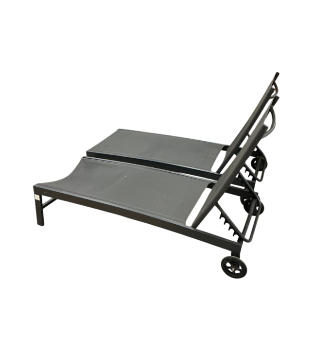 53857 Graphite Gray Outdoor Lounge Chairs Set of 2