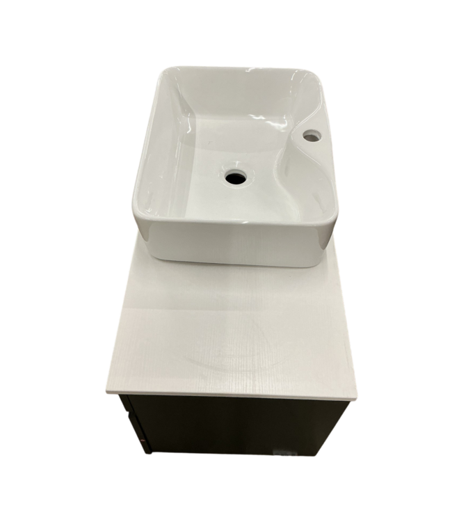 53855 Floating Bathroom Vanity With Ceramic Vessel Sink 31.5"W