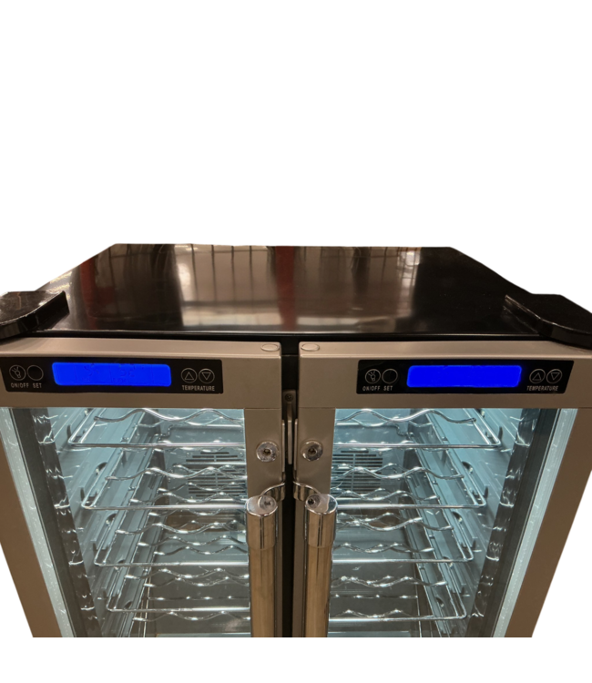 53859 Stainless Steel French Wine Cooler Mini Fridge 24"