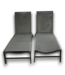 53857 Graphite Gray Outdoor Lounge Chairs Set of 2