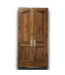 53863 Black Walnut French Interior Door 49"W x 97.5"H