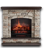 53865 Sandstone Coffee Oak Infrared Electric Fireplace 43.5"