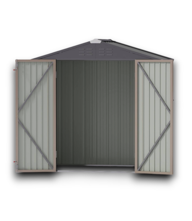 53867 Galvanized Steel Metal Storage Shed 6' x 4'