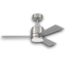 53868 Brushed Polished Nickel Ceiling Fan With Light 42"