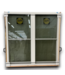 53877 White Vinyl Double hung Two Wide Window 71.5 x 71.5"