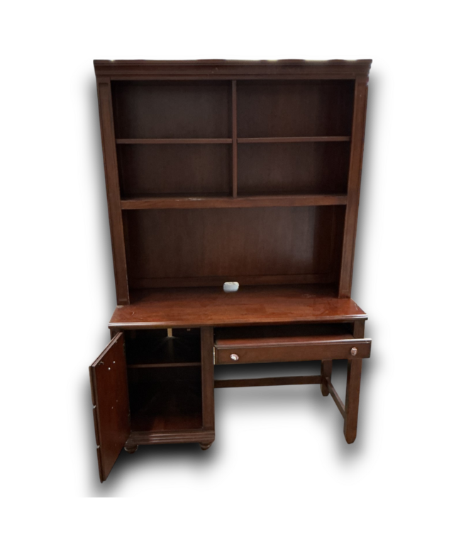 53879 Cherry Wood Pedestal Desk 50"W