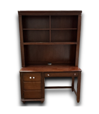 53879 Cherry Wood Pedestal Desk 50"W