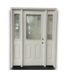 53880 White Half Lite Pre-hung Exterior Door w/ Sidelights