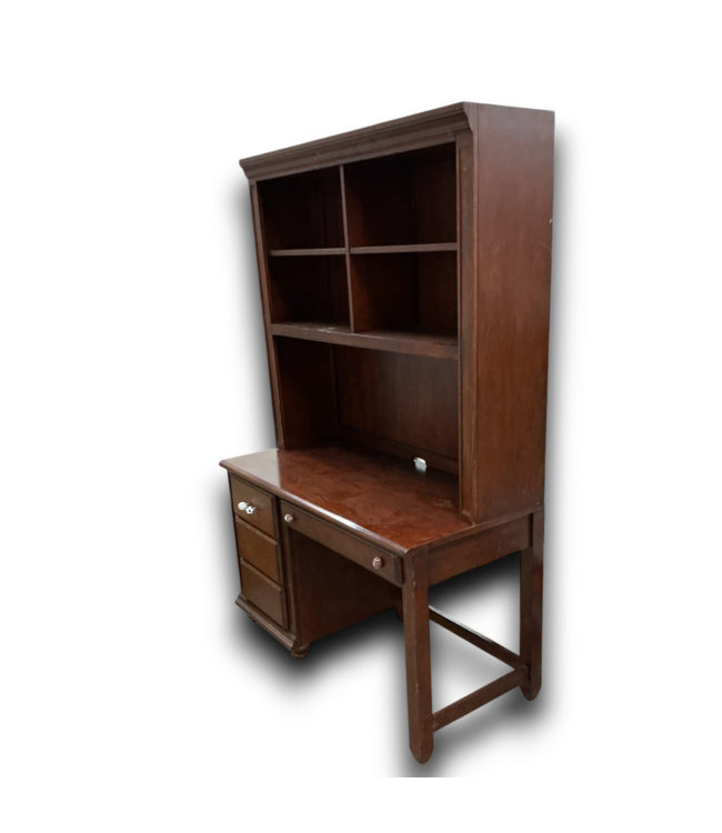 53879 Cherry Wood Pedestal Desk 50"W