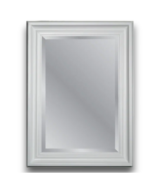 53881 Rectangle White Beveled Wall Mirror 32" W x 44" H