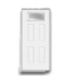 53887 36 x 80 Pre-hung Blue Exterior Door LH-swing Glass
