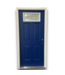 53887 36 x 80 Pre-hung Blue Exterior Door LH-swing Glass