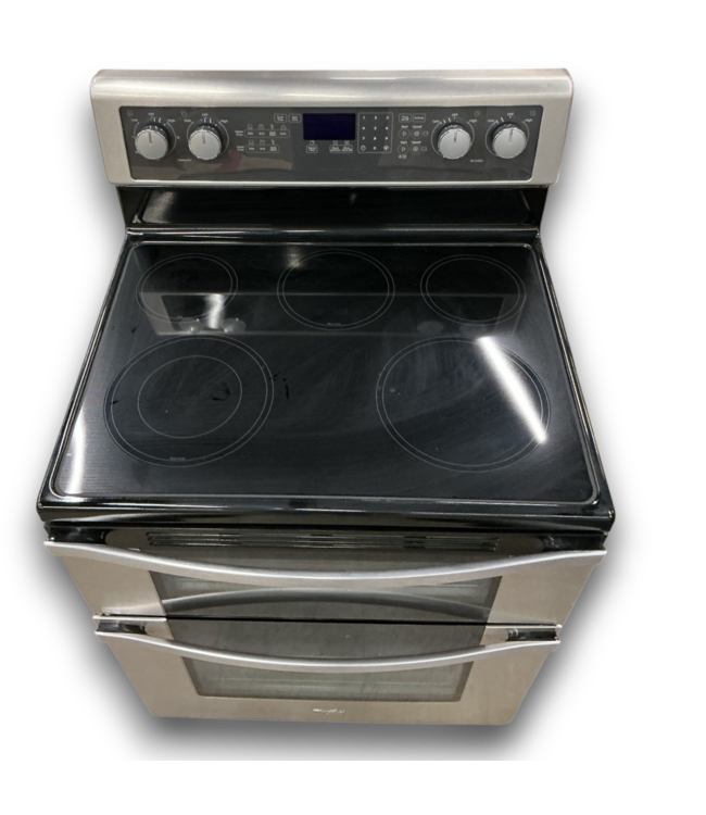 53898 Double Oven Electric Radiant Flat Top Range 30"W