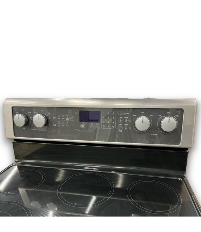 53898 Double Oven Electric Radiant Flat Top Range 30"W