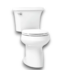 53901 White Round WaterSense Toilet