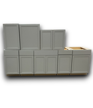53908 Storm Gray Cabinet Set of 8-pcs
