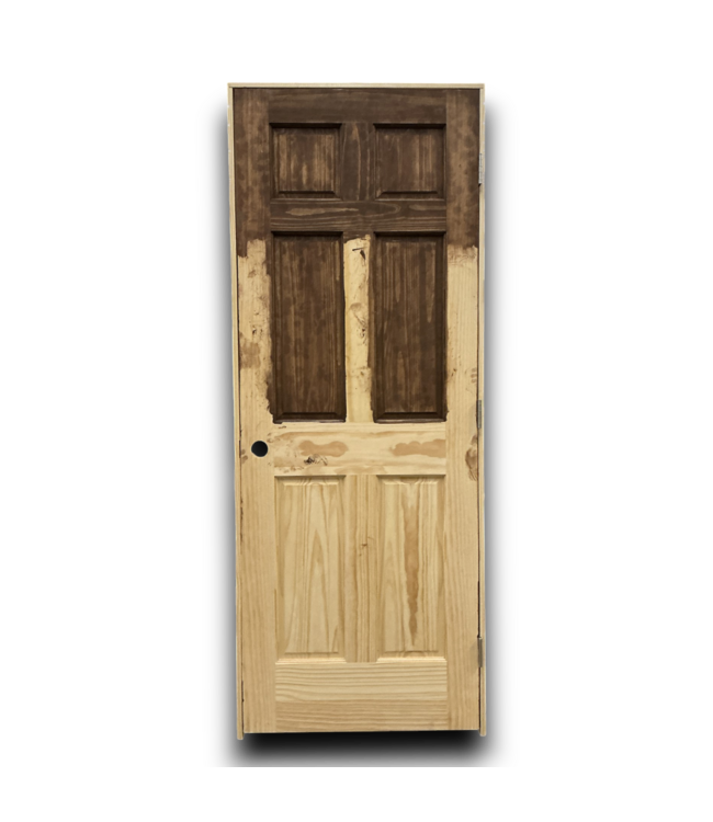 53915 Prehung Solid Natural Interior Door LH 30" x 80"