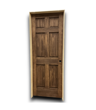 53915 Prehung Solid Natural Interior Door LH 30" x 80"