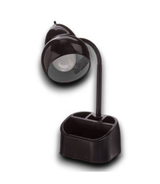 53925 Black Electric Desk Organizer Lamp