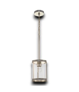 53929 Polished Nickel & Crystals 1-Light Mini Pendant Light