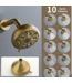 53932 Brushed Gold 3-Handle Bathtub & Shower Faucet
