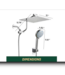 53940 Chrome Rain Shower Head & Handheld Faucet