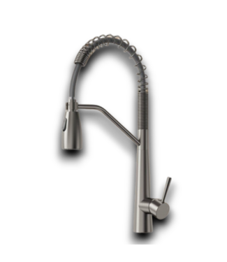 53950 Silver Commercial Style Single Handle Kitchen Faucet