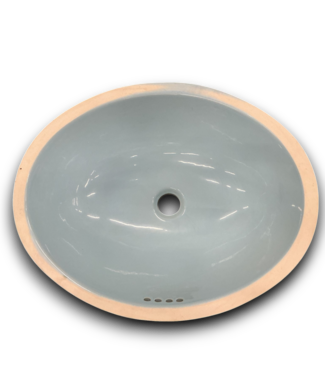 54023 Blue Oval Ceramic Undermount Bathroom Sink