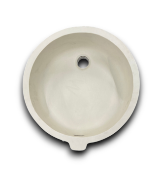 54028 Antique White Round Undermount Bathroom Sink