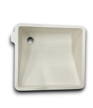 54029 Antique White Rectangular Ramp Bathroom Sink