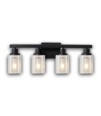 54035 Black 4 Light Vanity Light