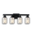 54035 Black 4 Light Vanity Light