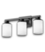 54045 Black 3-Light Vanity Light