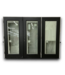 54064 3-Panel French Door with Blinds 107 x 80
