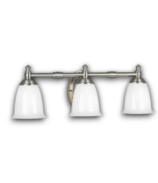 54095 Chrome Victorian 3 Light Vanity Light