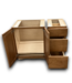 54087 Pecan Bathroom Vanity Base