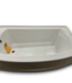 54091 Acrylic White Curved Elevate 60" Bathtub
