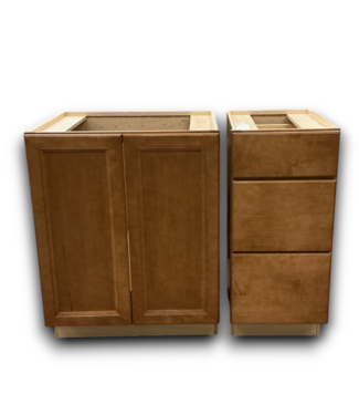54087 Pecan Bathroom Vanity Base