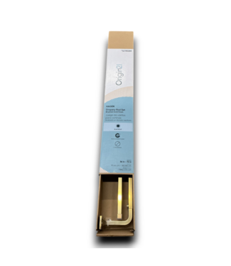 54104 Drapery Rod Set Brushed Gold