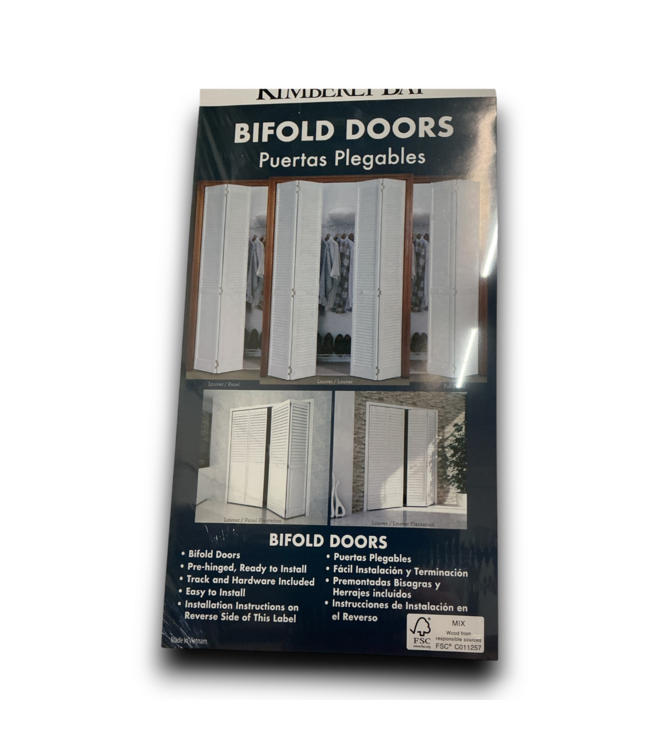 54100 6 Panel Bifold Door With Hardware 28 X 80
