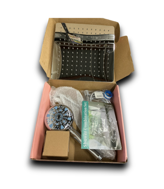 54103 Chrome Rainfall Wall Mount Dual Shower System