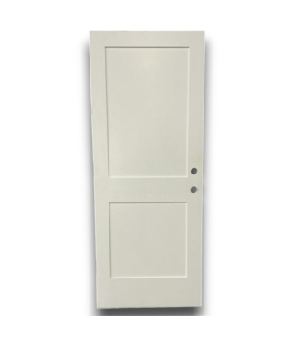 54125 32 X 80 White Solid Exterior Door 2 Panel Design - Bud's Warehouse