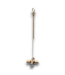 54141 Transitional 4- Light Satin Gold Bare Bulb Textured Glass Metal Chandelier